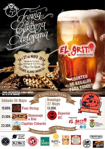 V Feria de la Cerveza Artesana. 26 y 27 de mayo